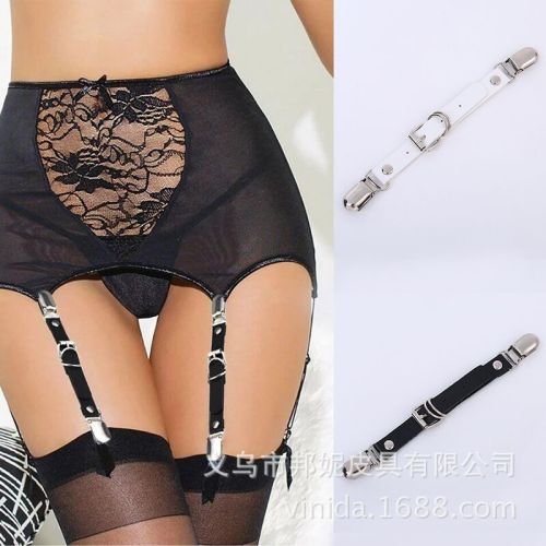 Factory Direct Sales Harajuku Double-Headed Duckbill Leather Punk Hip Hop Thigh Leg Ring Sexy Body Shaping Garter Shoe Clip