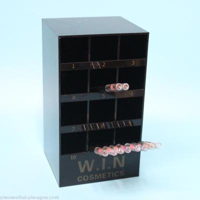 Yiwu weihai's latest design black plexiglass acrylic lip pencil display frame