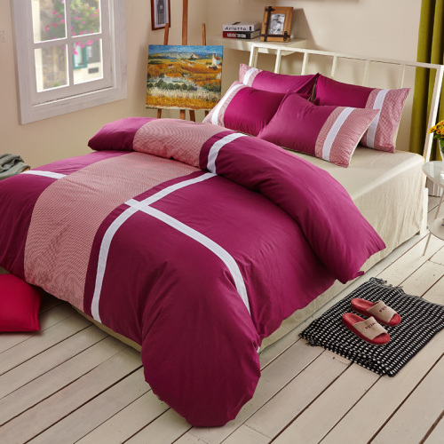 Cotton Active Printing Twill Four-Piece Bedding Set Fashion Casual Bed Sheet type）