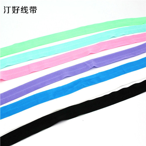 2cm flat elastic edge band ultra-thin edge elastic band spandex elastic band color complete factory direct