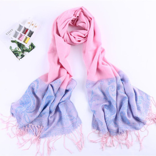 long tassel decoration fashion two-color versatile autumn and winter scarf shawl factory direct sales various colors and styles