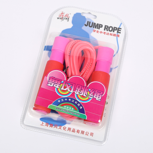 6013 dance style student fitness jump rope sponge bearing handle jump rope plastic jump rope