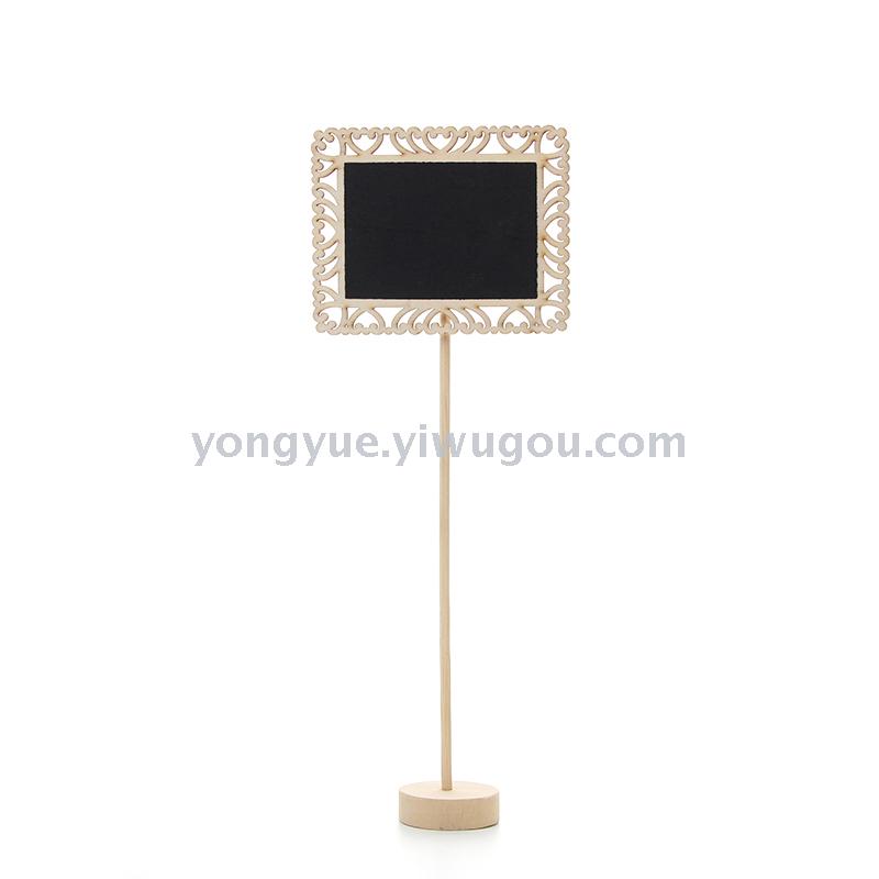 小黑板留言板摆件  桌面立式黑板价格 插牌席位牌 木质黑板