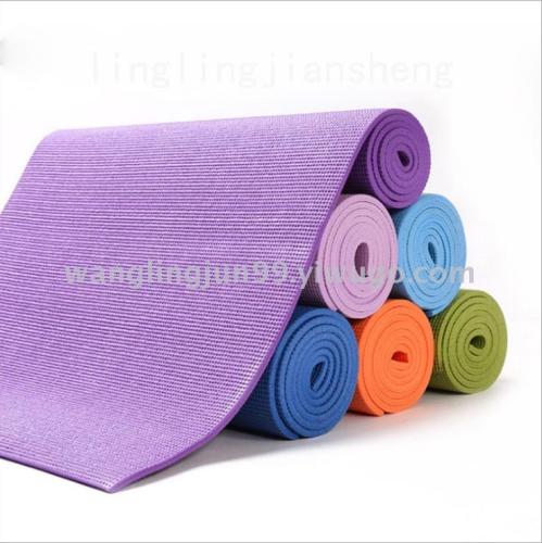 Factory Direct Sales 4mm Lengthened PVC Environmentally Friendly Odorless Fitness Yoga Mat Exercise Fitness Mat Yoga Mat
