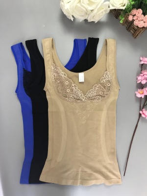 The snapper new ladies seamless body shapewear sexy lace V collar-sleeve soft and breathable autumn clothing