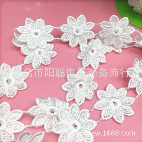 [Factory Direct Sales] Refined Zhi Water Soluble Lace Clothing Necklace Korean Artsy Lace Accessories