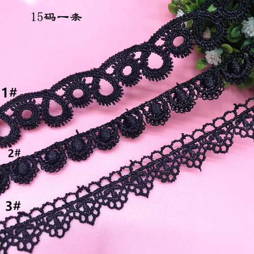 New Black Necklace Lace Hollow Lace Lace Craft Ornament DIY Necklace Lace in Stock 