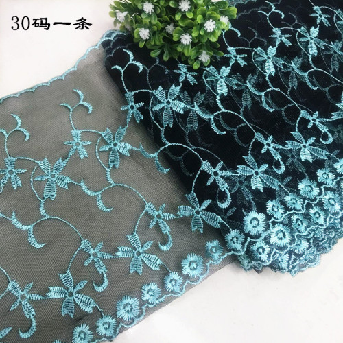 [in Stock Wholesale] Black Mesh Color Mesh Embroidery Lace DIY Car doll Clothes Lace Accessories