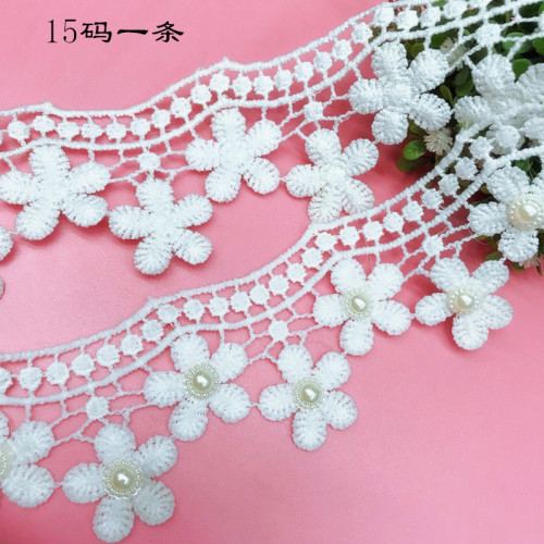 new Milk Silk Lace Water Soluble Lace Clothing Doll Skirt Accessories Home Textile Decoration Materials in Stock