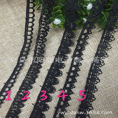 hot sale chain black lace hollow lace lace accessories craft ornament diy accessories in stock