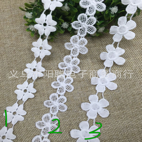 popular recommended new japanese fresh milk silk lace clothing accessories water soluble lace five-petal flower strips