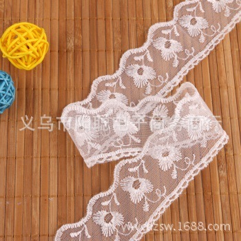 factory direct selling popular lace clothing accessories mesh embroidery lace factory direct
