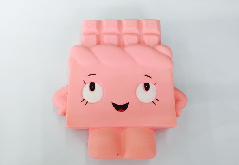 SQUISHY慢回弹PU爆款动物模型公仔类减压发泄创意玩具  巧克力人