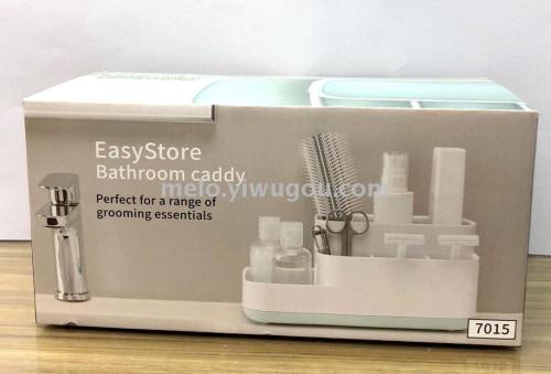 Easy Store Bathroom Caddy Bathroom Toiletry Storage Box Countertop Commodity Shelf