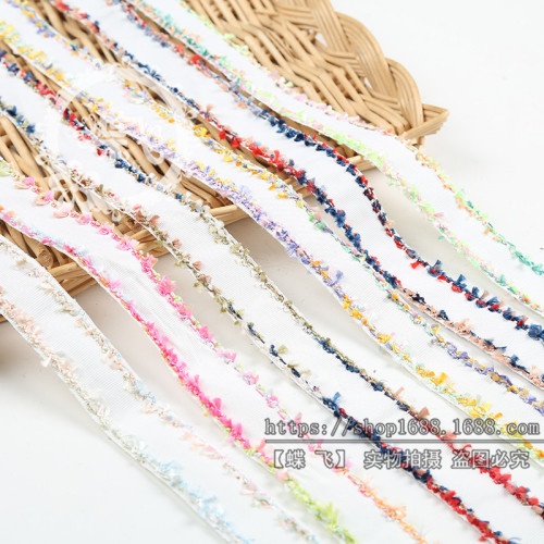 Factory Direct Sales New Tassel Lace Clothing Accessories Korean Ribbon Classic Style Bilateral Section Color Lace