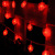Heart-shaped lamp love curtain lamp scene decoration colored lamp string LED 4-color 220v straight landscape lamp