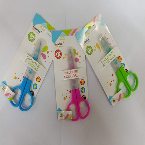 Children‘s Manual Scissor DIY Photo Album Scissors for Students with Lid