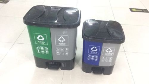 20L Sorting Trash Bin Environmental Protection Trash Can Public Place Trash Can