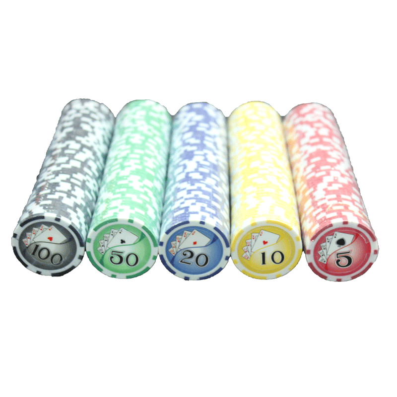 chips mahjong poker 11.5g small six-point digital chips with iron chips accessories factory direct sales