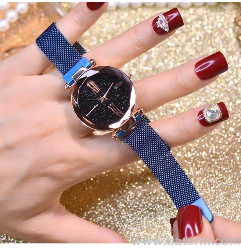 Hot style fashion star magnet clasp women decorated web celebrity watch temperament women watch