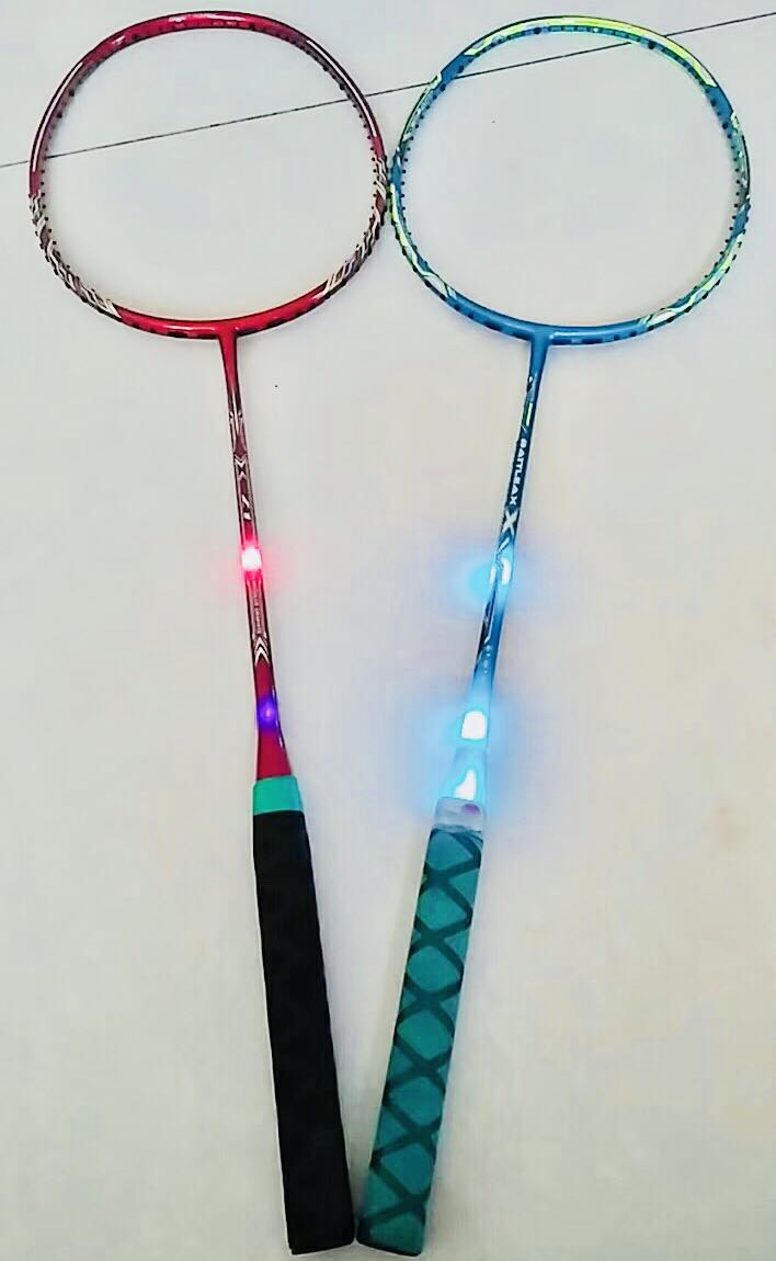 led badminton racket