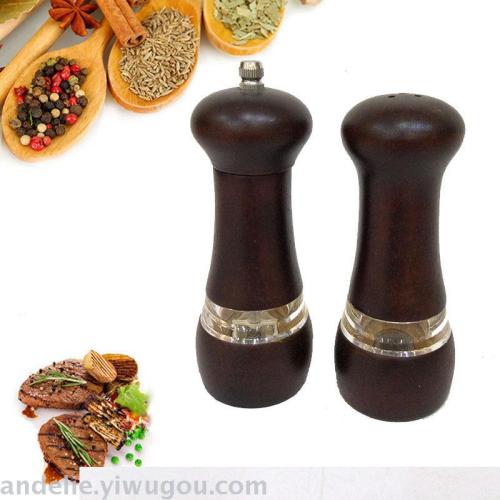 Log Pepper Mill Manual Wooden Pepper Grinding Kitchen tools