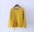 Round neck sweater blouse with loose top and long sleeve sweater