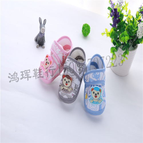 2018 factory direct supply one-piece delivery new cartoon children‘s shoes autumn velcro baby shoes taobao hot sale