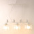 Modern and simple dining room bedroom study American personality bar 3 birds resin glass chandelier