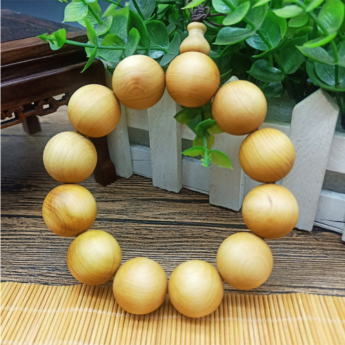 authentic natural high-oil arborvitae beads bracelet aged old material 2.0 buddha beads men and women literary bracelet