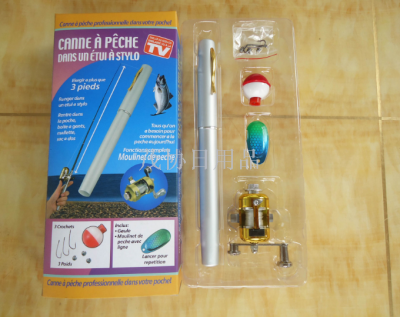 TV Products Metallic Pen Fishing Rod Pocket Fishing Rod Ice Fishing Rod Portable Ultra Short Sea Fishing Rod Casting Rods Miniature Rock