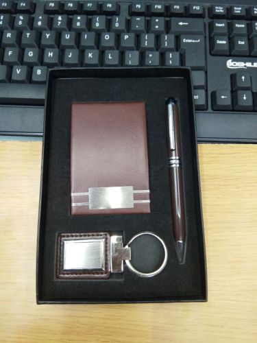 Business Card Case + Keychain + Metal Pen