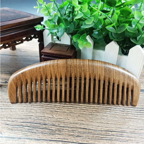 Black Gold Sandalwood Comb Anti-Static Massage Hair Loss Comb Long Hair Boutique Large Thickened Whole Material