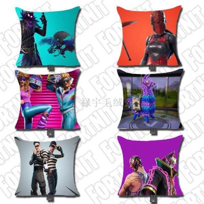 Foreign trade hot style new printing fort night hold pillow Fortnite pillow alpaca cushion