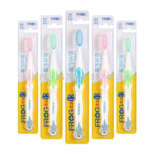 Wholesale Frog 619a Filament Soft Hair Adult Toothbrush 144 PCs/Box
