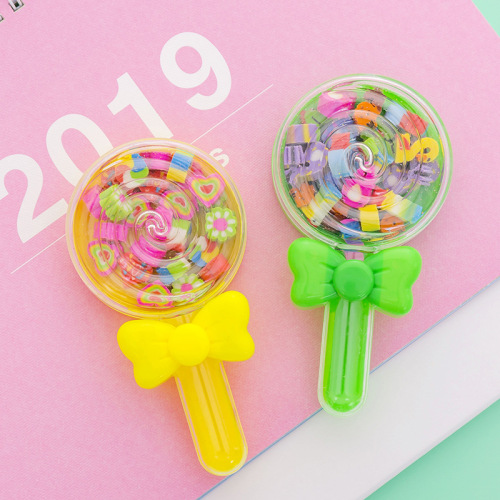 creative cute children‘s small prize cartoon lollipop shape eraser learning stationery kindergarten birthday gift