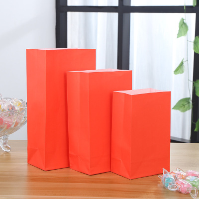 Manufacturers customized disposable food kraft bread packaging bags plastic food bags spot wholesale