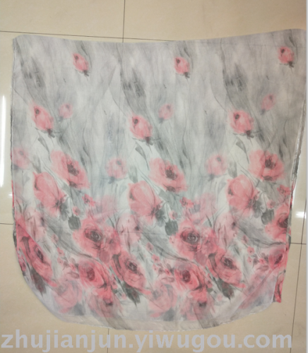 Hazy Rose Print Pattern Fashion Bali Yarn Scarf Colors and Styles Variety W