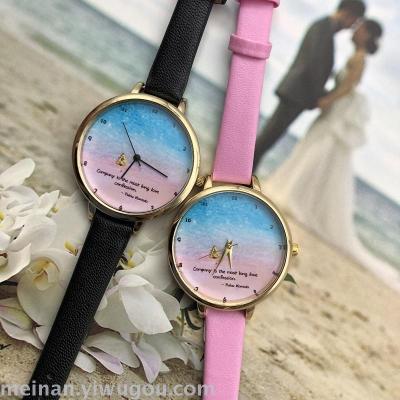 New komodo pink beach romantic strap fashion watch