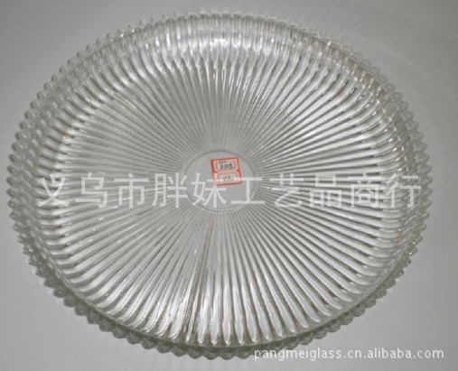 批发个性机压果盘 家庭摆设 供应玻璃透明果盘