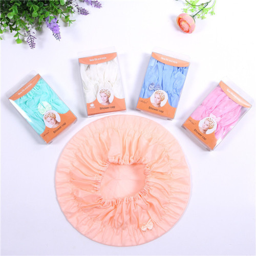 factory direct sales hot sale butterfly boxed shower cap material comfortable with bowknot bath essential