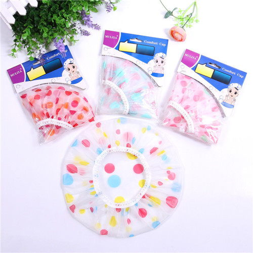 Factory Direct Selling Environmental Protection Eva Shower Cap Environmental Protection Material Mixed Color Home Bath essential