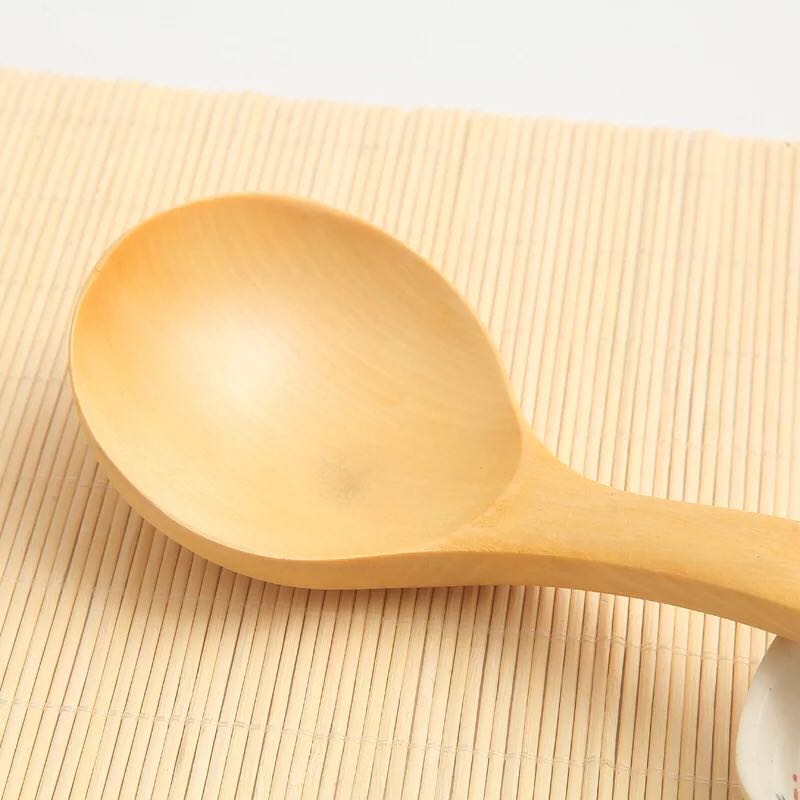 木质汤勺 大弯勺 实木质无漆天然木质汤勺 创意家用长柄汤勺子详情6