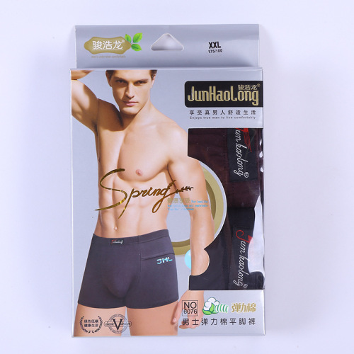 Men‘s Boxers New Boxed Cotton Comfortable Boxers Breathable Close-Fitting Men‘s Underwear Two Pieces Factory Wholesale