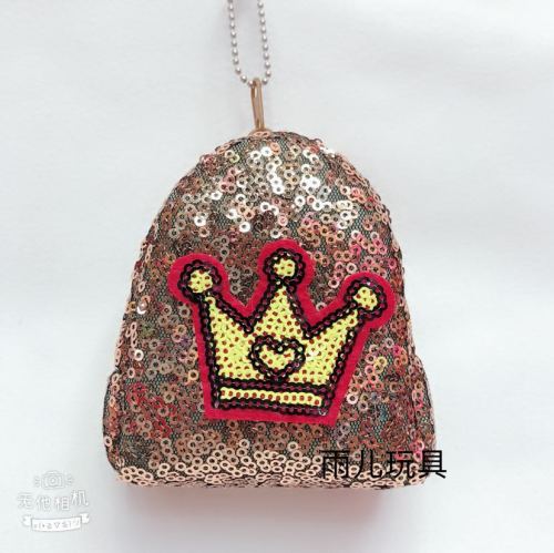 plush toy plush wallet coin purse plush coin purse sequins small schoolbag accessories wallet stereo wallet