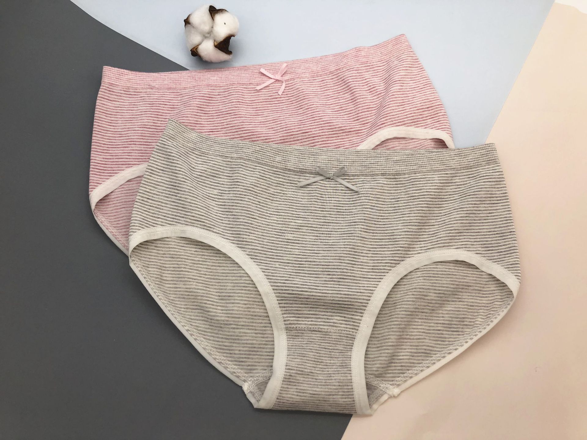 特价紫欣731日系条纹无缝女内裤三角裤