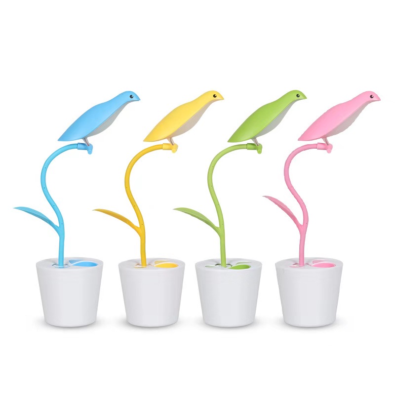 Simple and free bird desk lamp, LED work, study and reading desk lamp, USB charging, dormitory bedroom night light pic 4