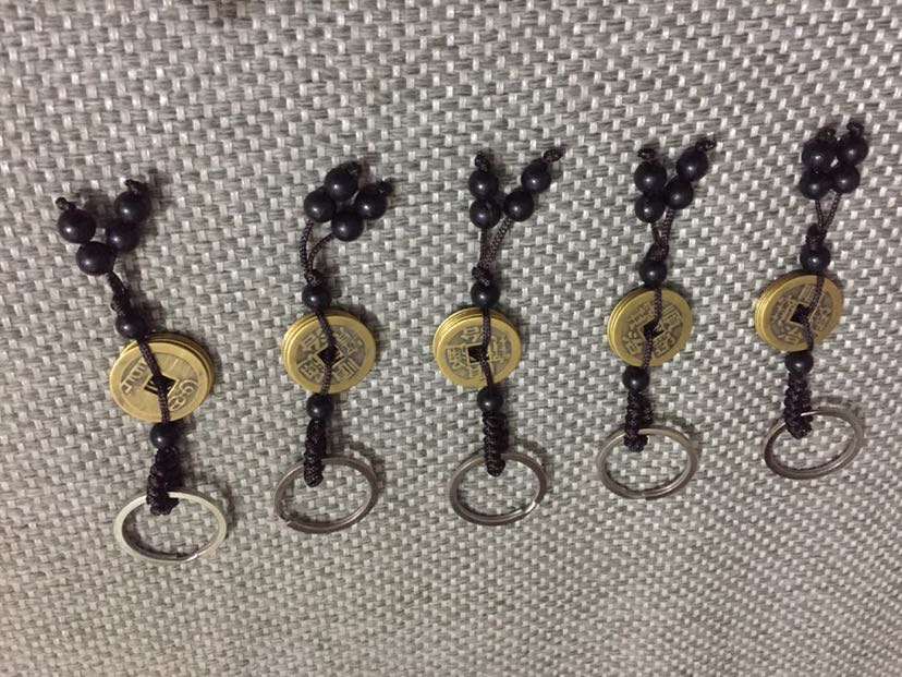 五帝钱 铜钱 钥匙扣五帝钱 挂件 八卦