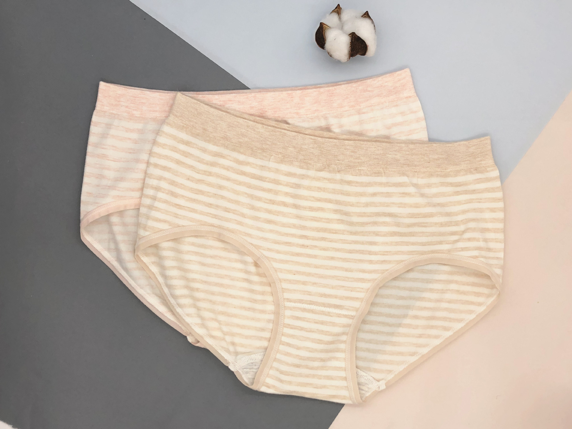 思雅尔时尚无缝条纹女士三角裤51006