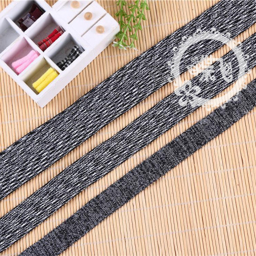 new popular hat belt belt slippers ribbon lace flat black and white clothing accessories lace spot